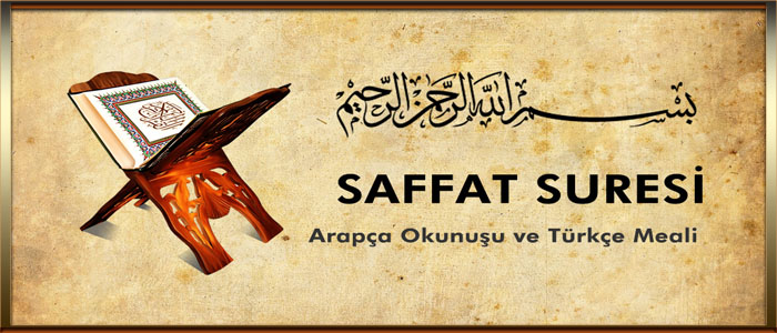 Saffat Suresi Arapça Yazılışı
